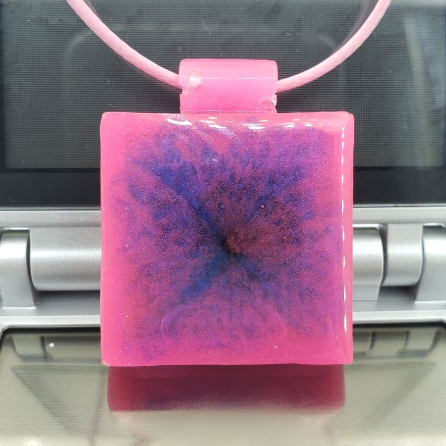 Cartridge Necklace: Hot Pink and Blue mix