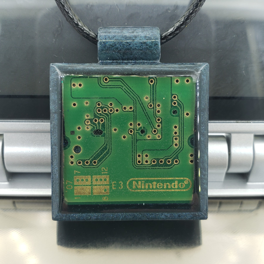 Cartridge Necklace: Dark Teal Pearl
