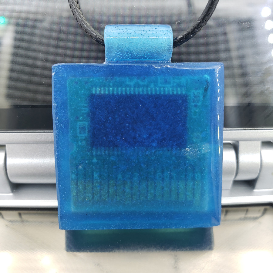 Cartridge Necklace: Light Blue
